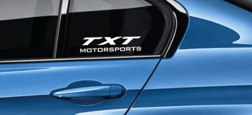 Custom Text Motorsports Seitenfenster Vinyl Aufkleber Sticker