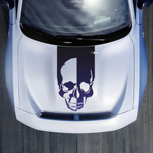 Schädelstreifenhaube Aufkleber für Dodge Charger
 2