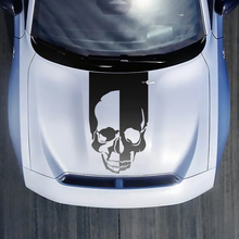 Schädelstreifenhaube Aufkleber für Dodge Charger
 3