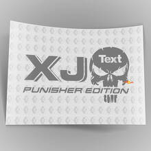 Aufkleber für LKW-Autos – (2) XJ JEEP Punisher EDITION – Vinyl-Aufkleber für den Außenbereich, Vinyl
_2