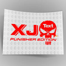 Aufkleber für LKW-Autos – (2) XJ JEEP Punisher EDITION – Vinyl-Aufkleber für den Außenbereich, Vinyl
_3