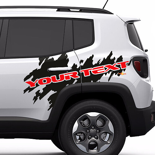 Beschriftungs-Splash-Grafik Vinylaufkleber Decal für Jeep Renegade Cherokee