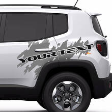 Beschriftungs-Splash-Grafik Vinylaufkleber Decal für Jeep Renegade Cherokee_2
