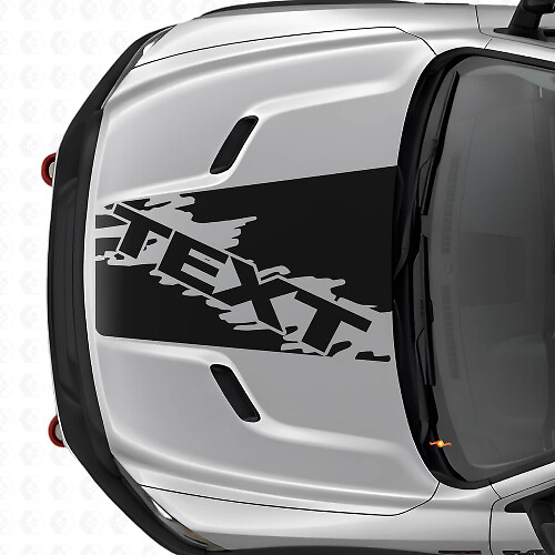 Individuelle Splash Style Motorhaubenstreifen Vinylaufkleber für Dodge Ram SUV