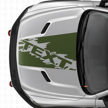 Individuelle Splash Style Motorhaubenstreifen Vinylaufkleber für Dodge Ram SUV_3