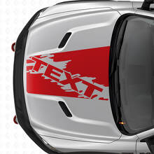 Individuelle Splash Style Motorhaubenstreifen Vinylaufkleber für Dodge Ram SUV_4