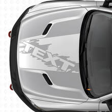 Individuelle Splash Style Motorhaubenstreifen Vinylaufkleber für Dodge Ram SUV_5