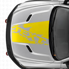 Individuelle Splash Style Motorhaubenstreifen Vinylaufkleber für Dodge Ram SUV_6