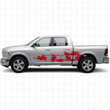 Schlamm-Spritz-Stil Schriftzug Seiten-Vinylaufkleber Set für Dodge Ram_4