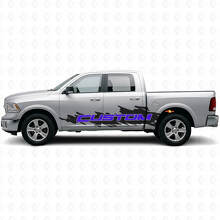 Custom Lettering Splash Style Seitlicher Vinyl-Aufkleber-Kit für Dodge Ram Truck_2