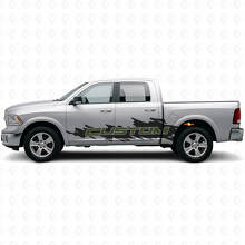 Custom Lettering Splash Style Seitlicher Vinyl-Aufkleber-Kit für Dodge Ram Truck_3
