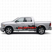 Custom Lettering Splash Style Seitlicher Vinyl-Aufkleber-Kit für Dodge Ram Truck_4