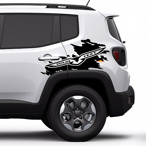 Hawk Splash Grafik Vinylaufkleber für Jeep Renegade Cherokee Compass