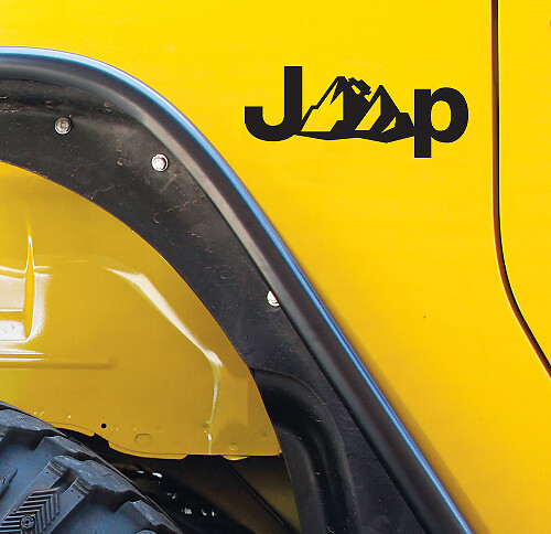 JEEP Wrangler Vinyl Aufkleber Aufkleber Set von 2 Cherokee Compass Renegade Rubicon