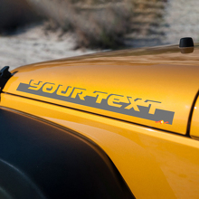 Beschriftung Stip Motorhauben-Seiten Vinyl-Aufkleber Decal für Jeep Wrangler Rubicon Sahara 2