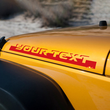 Beschriftung Stip Motorhauben-Seiten Vinyl-Aufkleber Decal für Jeep Wrangler Rubicon Sahara 3