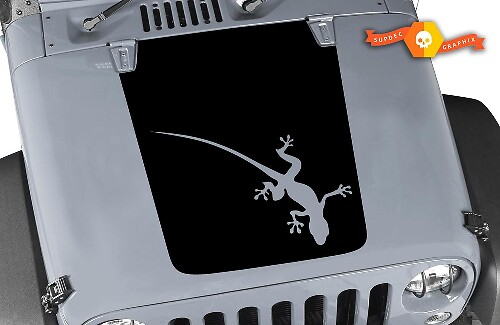 Blackout Lizard Motorhauben-Vinylaufkleber für Jeep Wrangler