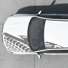 Splash Tire Tracks Hood Roof Grafik Aufkleber Aufkleber Universal Fitment
 2