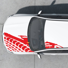 Splash Tire Tracks Hood Roof Grafik Aufkleber Aufkleber Universal Fitment
 3