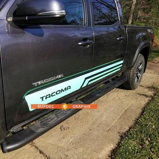 2 x TRD Engel Aufkleber Aufkleber Grafik Seitenbett Streifen Body Kit für Toyota Tacoma Racing