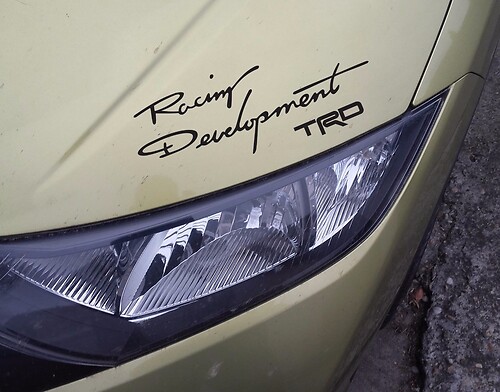 Racing Development TRD Hauben-Vinylaufkleber für Toyota Tundra