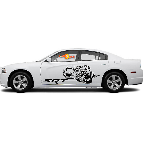 Super Bee SRT Seiten-Vinyl-Aufkleber-Set für Dodge Charger