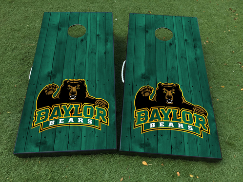 Baylor University Bears Football Team Cornhole Brettspiel-Aufkleber Vinylfolie mit laminierter Folie