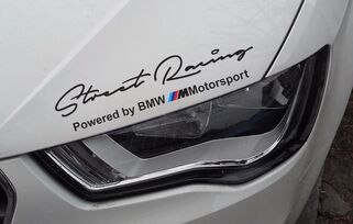 Set mit 2x BMW Street Racing Karosserie-Seitenaufklebern, kompatibel mit der BMW M-Serie
