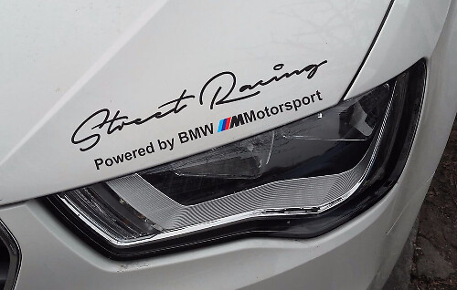 Street Racing M-Style Hauben-Scheinwerfer Vinylaufkleber-Set für BMW Autos