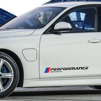 Ein Paar Auto-Seitentür-Karosserie-Aufkleber, M-Performance-Grafikstreifen für BMW
