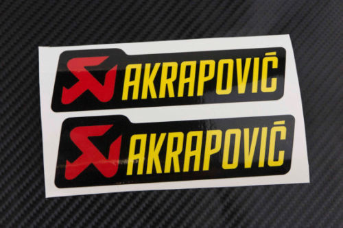 Akrapovic Decals Aufkleber für Auspuff Graphic Factory 2 Stk