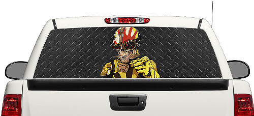 Five Finger Death Punch Totenkopf Aufkleber für Heckscheibe für Truck und SUV