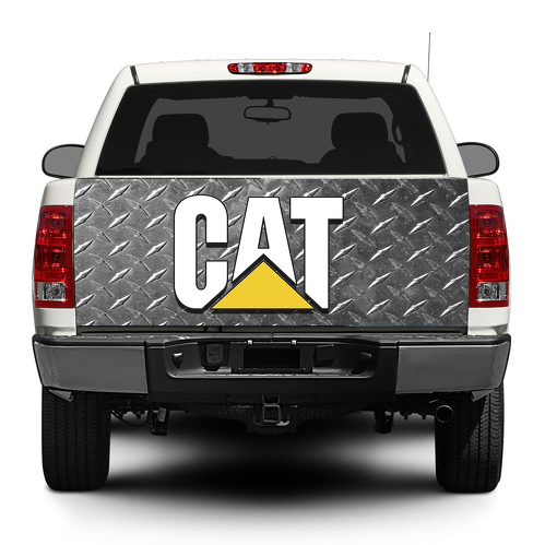 CAT Caterpillar Logo Stahl Heckklappe Aufkleber Wrap Pick-up Truck SUV Auto