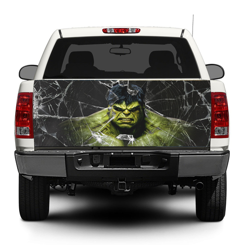 Hulk und Glasscherben Heckklappe Aufkleber Wrap Pick-up Truck SUV Car