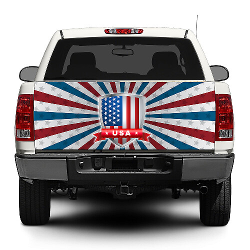 USA-Flaggen-Schild Heckklappenaufkleber für Pick-up Trucks SUVs