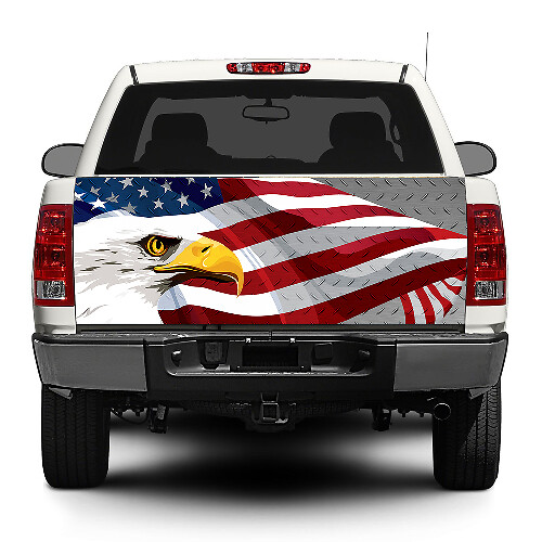Bald Eagle USA Flag Heckklappen Vinyl Aufkleber Sticker