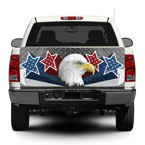 American Eagle USA Sterne Stahl Heckklappe Aufkleber Aufkleber Wrap Pick-up Truck SUV Auto