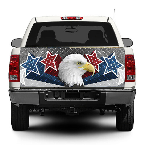 American Eagle USA Sterne Diamantplattentürgriff-Aufkleber für Pickup Trucks und SUVs
