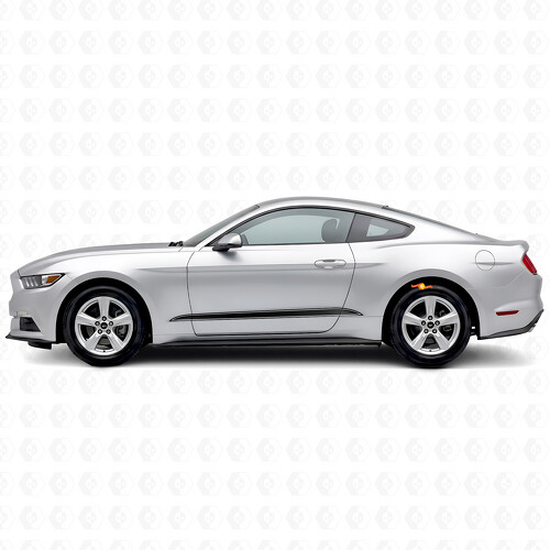 Umrissstreifen Untere Seiten Vinyl-Aufkleber Satz für Musclecar Musclecarmodell 2015-2020