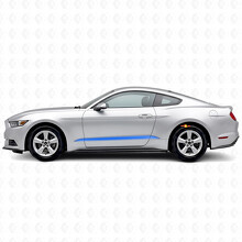 Umrissstreifen Untere Seiten Vinyl-Aufkleber Satz für Musclecar Musclecarmodell 2015-2020_2