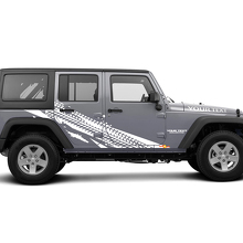 Reifenprofil-Grafik Vinyl-Aufkleber für Jeep Wrangler Unlimited JK 2