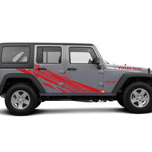 Reifenprofil-Grafik Vinyl-Aufkleber für Jeep Wrangler Unlimited JK 3