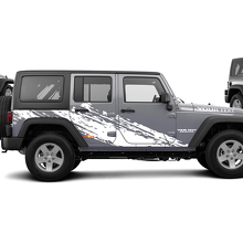 Schlamm-Spritz-Grafik Seiten Vinyl-Aufkleber Decal für Jeep Wrangler Unlimited JK_2