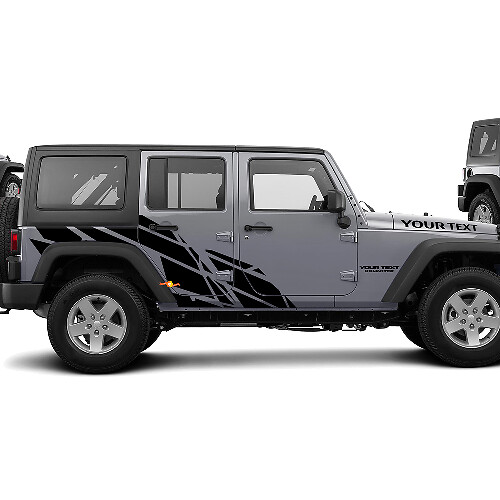 Gerader Splash-Graphik-Vinyl-Aufkleber für Jeep Wrangler Unlimited JK