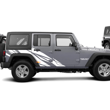 Gerades Spritzschutz-Grafik-Vinyl-Aufkleber-Kit für Jeep Wrangler Unlimited JK 2