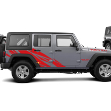 Gerades Spritzschutz-Grafik-Vinyl-Aufkleber-Kit für Jeep Wrangler Unlimited JK 3
