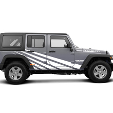 Längsstreifen-Design Aufkleber-Kit aus Vinyl für Jeep Wrangler JK 2