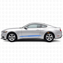 Maßgeschneidertes Außenlinien-Streifen-Unterseiten-Vinylaufkleber-Set für Musclecar Musclecarmodel 2015-2020_2