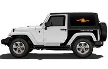 JEEP Aufkleber Aufkleber Seitengrafiken für die hintere Seite 07–16 Wrangler JK 2 Türer 2