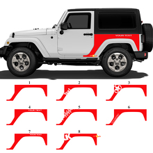 Benutzerdefinierte Grafiken Heckseitiger Vinylaufkleber für Jeep Wrangler JK 3